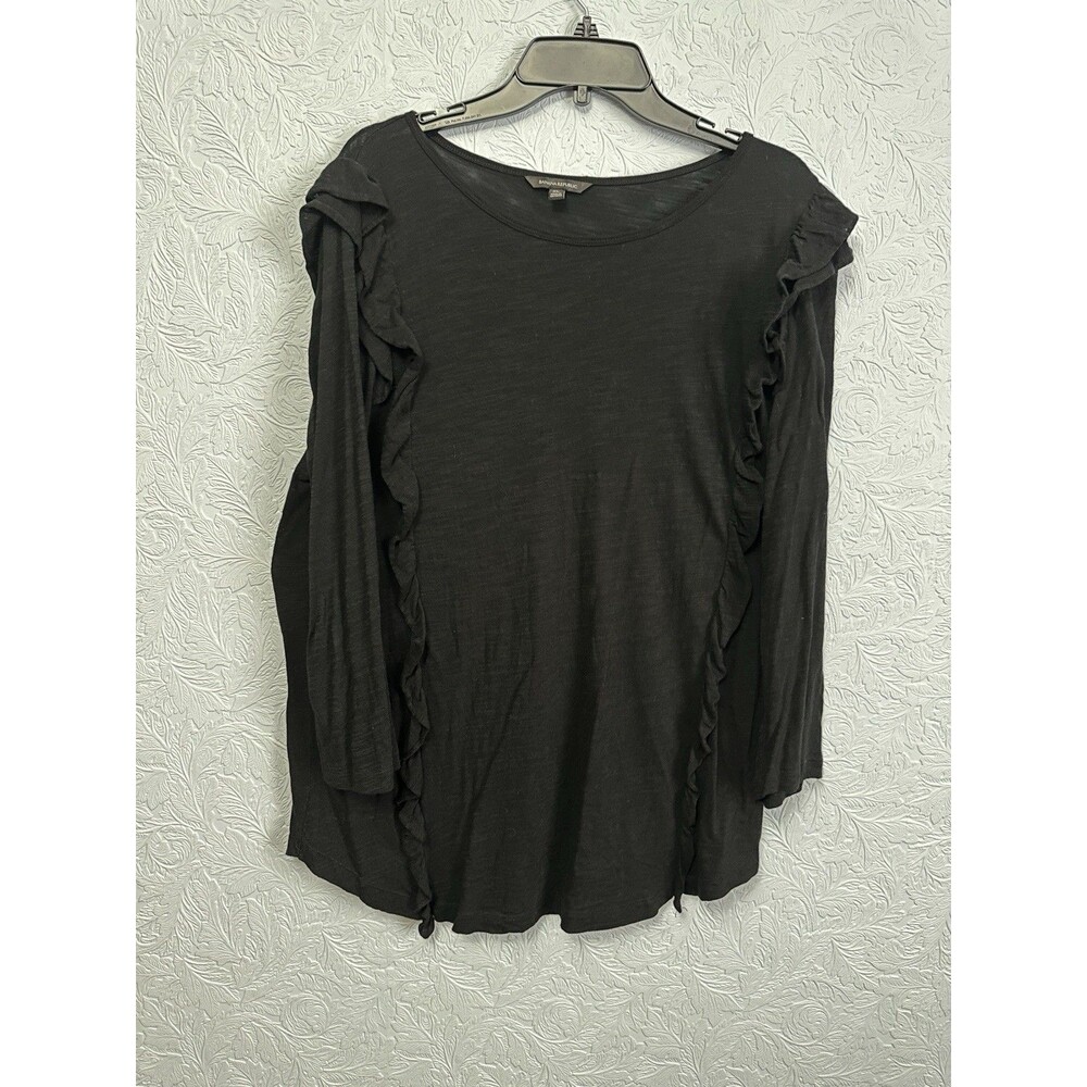 Banana Republic Size XL Ruffle 3/4 Sleeve Top F13